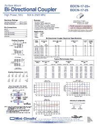 Datasheet BDCN-17-25+ manufacturer Mini-Circuits